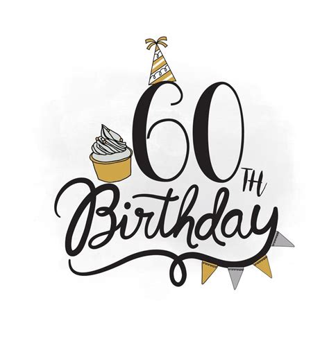 60th anniversary clipart birthday vector. . 60th birthday clip art